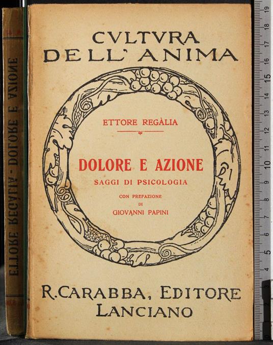 Dolore e azione - Ettore Regalia - copertina