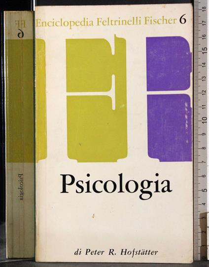 Psicologia - Peter R. Hofstatter - copertina