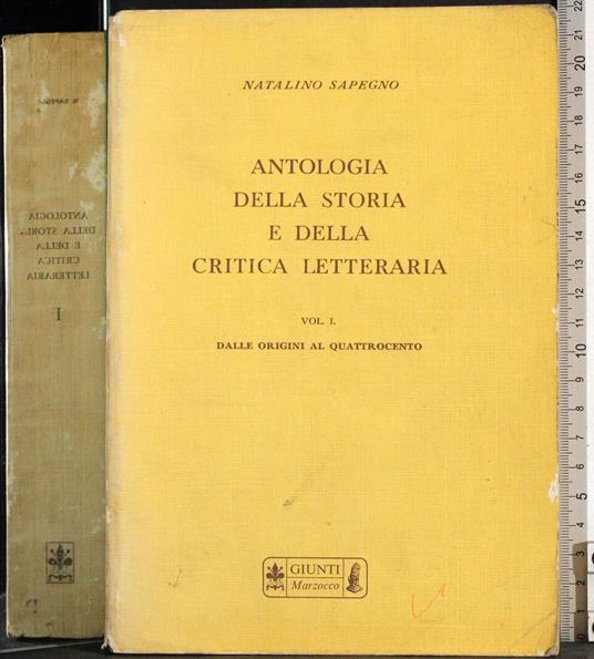 Antologia della storia e della critica letteraria 1 - copertina