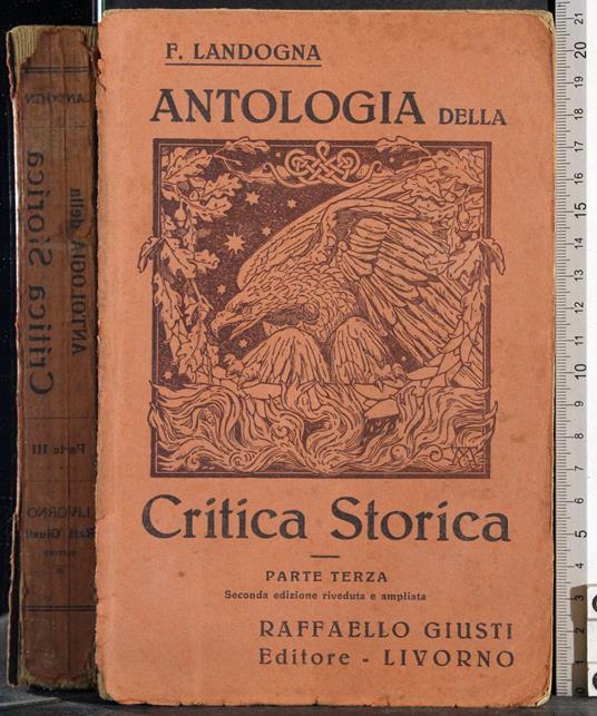 Antologia della critica storica. Parte terza - copertina