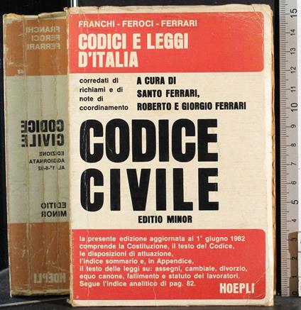 Codice civile - Ferrari - copertina