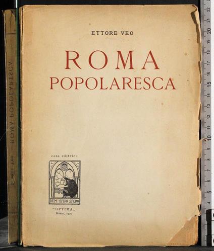 Roma popolaresca - Ettore Veo - copertina