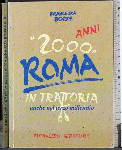 Anni 2000 Roma in trattoria - Francesca Boesch - copertina