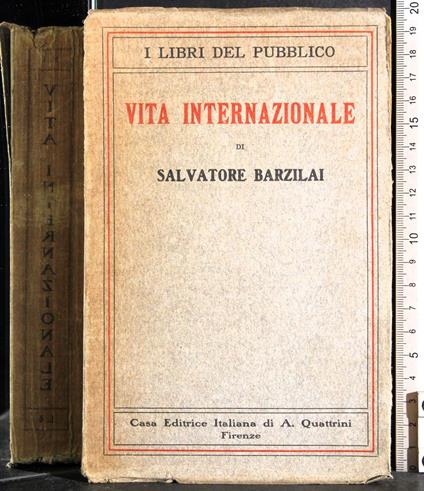 Vita internazionale - Salvatore Barzilai - copertina