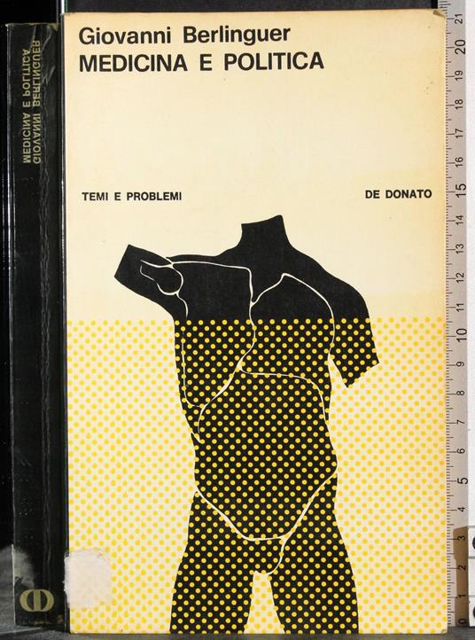 Medicina e politica - Giovanni Berlinguer - copertina