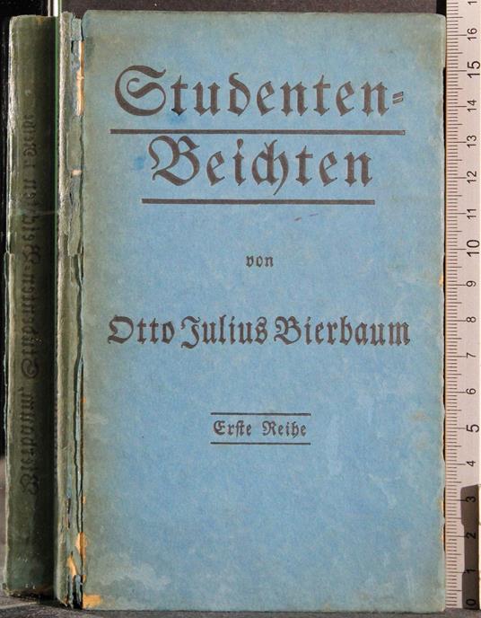 Studenten Beichten - Otto J. Bierbaum - copertina