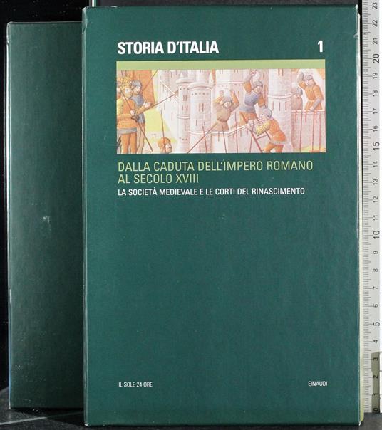 Storia d'Italia 1. Dalla caduta Impero Romano al XVIII - copertina