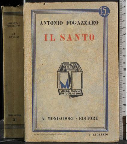 Il Santo - Antonio Fogazzaro - copertina