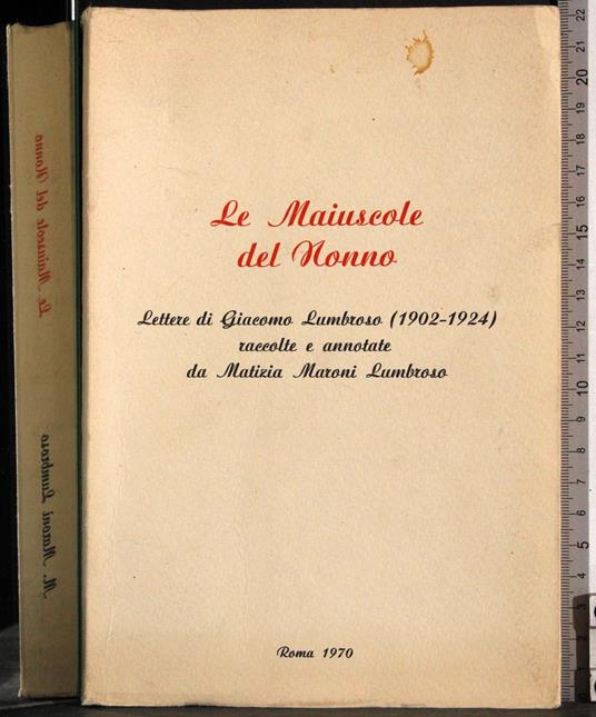 Le Maiuscolo del Nonno - Giuseppe Lumbroso - copertina