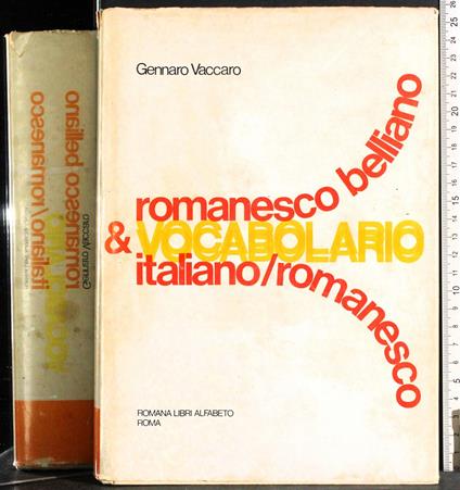 Vocabolario Romanesco Belliano Italiano-Romanesco - Gennaro Vaccaro - copertina