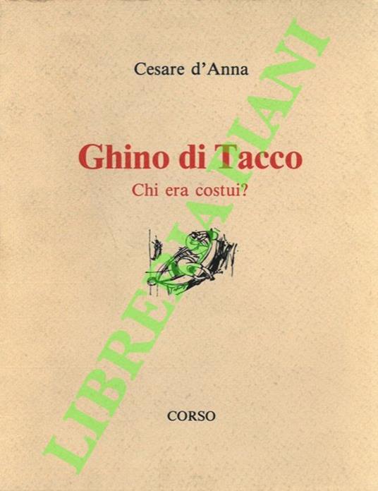 Ghino di Tacco. Chi era costui ? - copertina