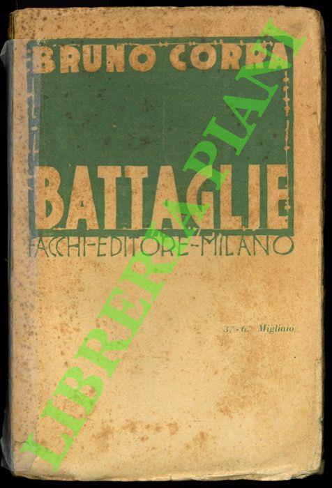 Battaglie. - Bruno Corra - copertina