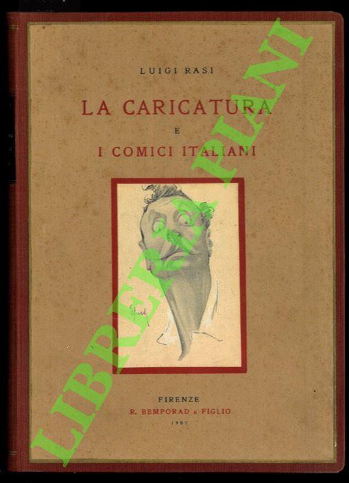 caricatura e i comici italiani. - Luigi Rasi - copertina