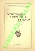 Individualità e crisi della ragione