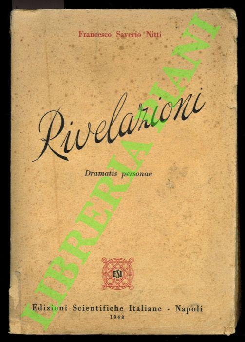 Rivelazioni. Dramatis personae - Francesco Nitti - copertina