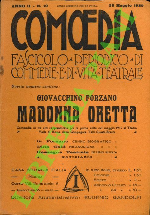 Madonna Oretta - Giovacchino Forzano - copertina