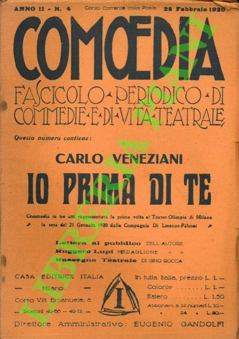 Io prima di te - Carlo Veneziani - copertina