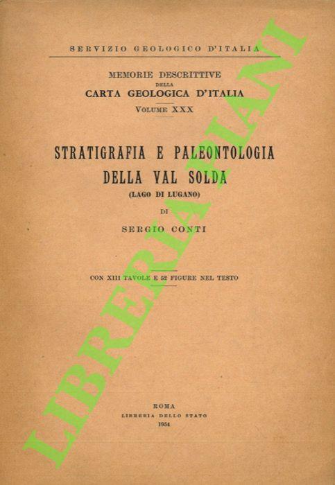 Stratigrafia e paleontologia della Val Solda (Lago di Lugano) - Sergio Conti - copertina