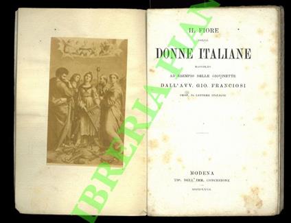 Il fiore delle donne italiane raccolto ad esempio delle giovinette - copertina