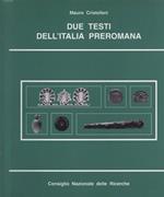 Due testi dell' Italia preromana