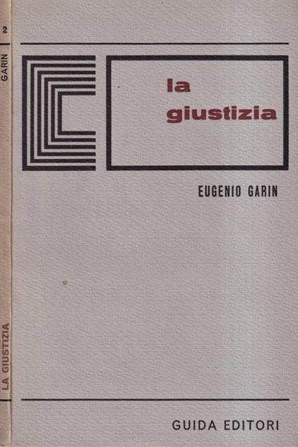 La giustizia - Eugenio Garin - copertina