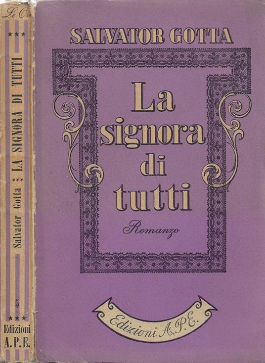 La signora di tutti - Salvatore Gotta - copertina