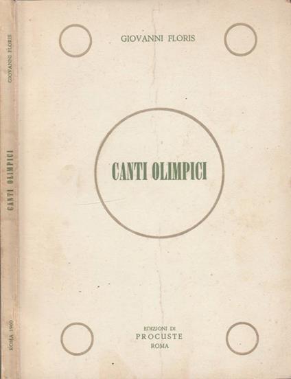 Canti olimpici n 1 - Giovanni Floris - copertina