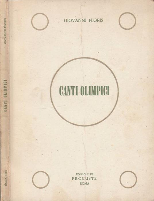 Canti olimpici n 1 - Giovanni Floris - copertina