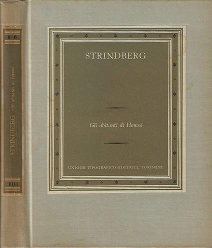 Gli abitanti di Hemso - August Strindberg - copertina