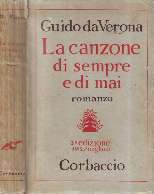 La canzone di sempre e di mai - Guido Da Verona - copertina