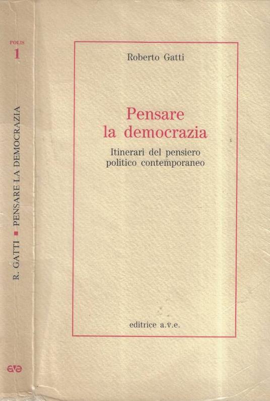 Pensare la democrazia - Roberto Gatti - copertina