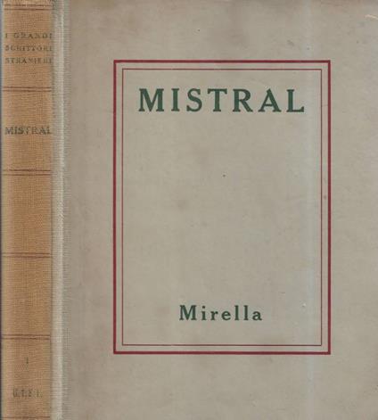 Mirella - Frédéric Mistral - copertina