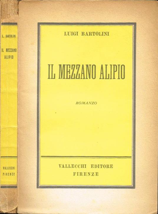 Il mezzano Alipio - Luigi Bartolini - copertina