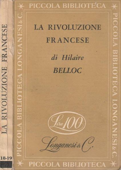 La rivoluzione francese - Hilaire Belloc - copertina