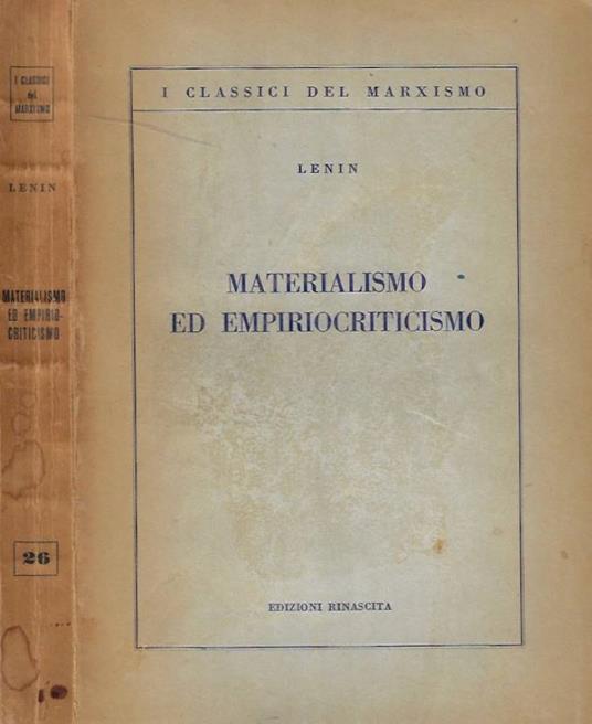 Materialismo e Empiriocriticismo - Lenin - copertina