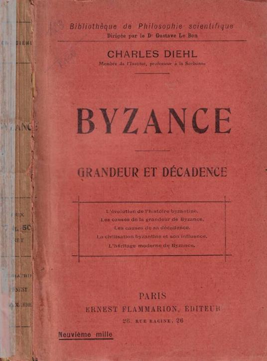 Byzance - Charles Diehl - copertina