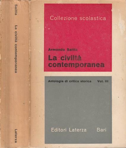 La civiltà contemporanea - Armando Saitta - copertina