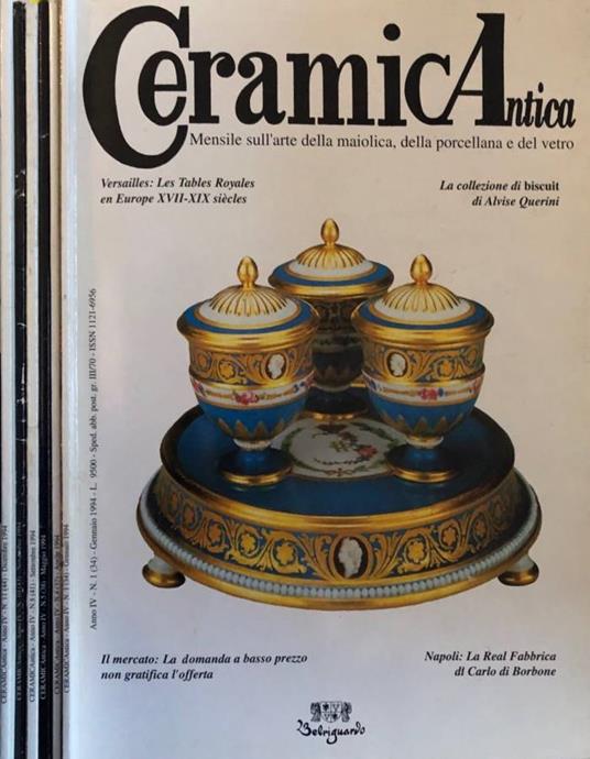 Ceramicantica anno IV 1994 n1,4,5,8,10,11 - copertina