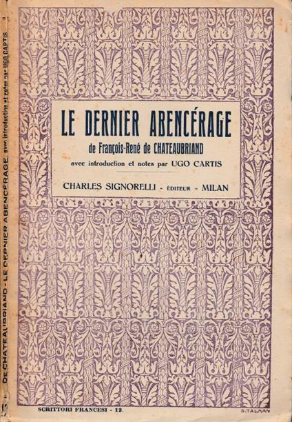 Le dernier abencerage - copertina