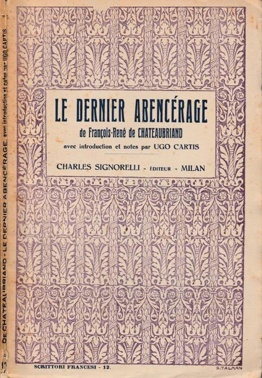 Le dernier abencerage - copertina