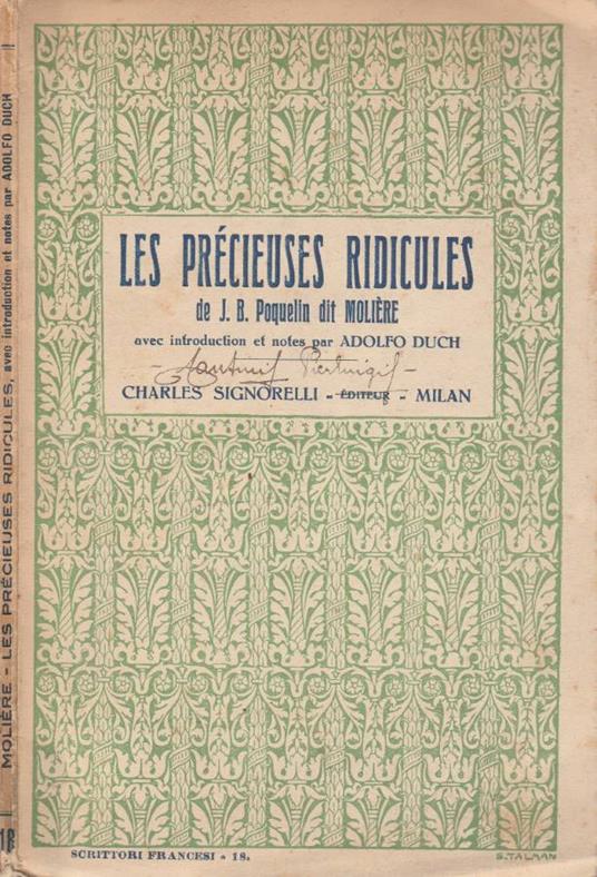 Les precieuses ridicules - copertina