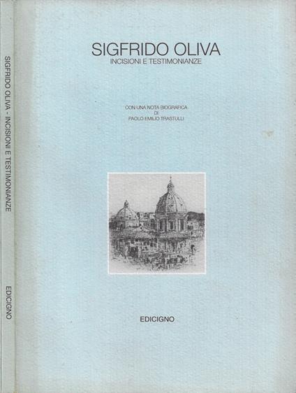 Sigfrido Oliva. Incisioni e testimonianze - copertina