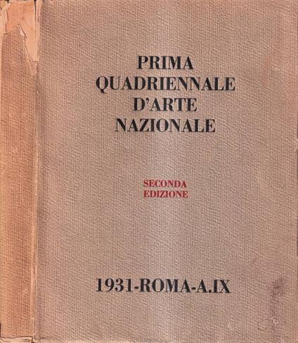 Prima Quadriennale d'Arte Nazionale - copertina