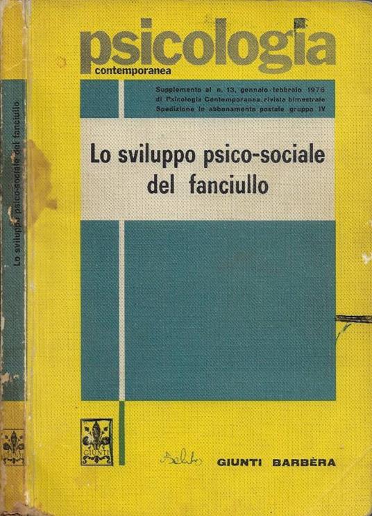 Lo sviluppo psicosociale del fanciullo - copertina