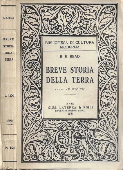 Breve storia della terra - copertina