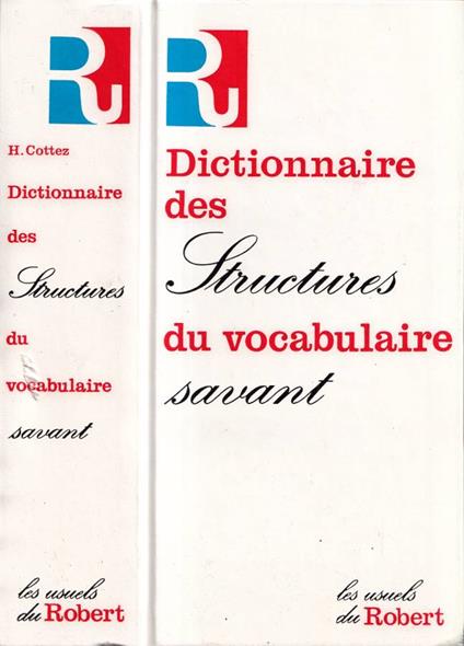 Dictionnaire des structures du vocabulaire savant - copertina