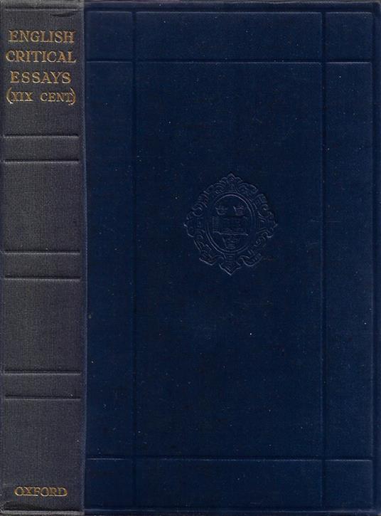 English Critical Essays (XIX Century) - copertina