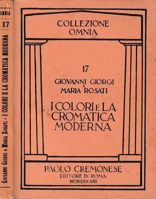 I colori e la cromatica moderna - copertina