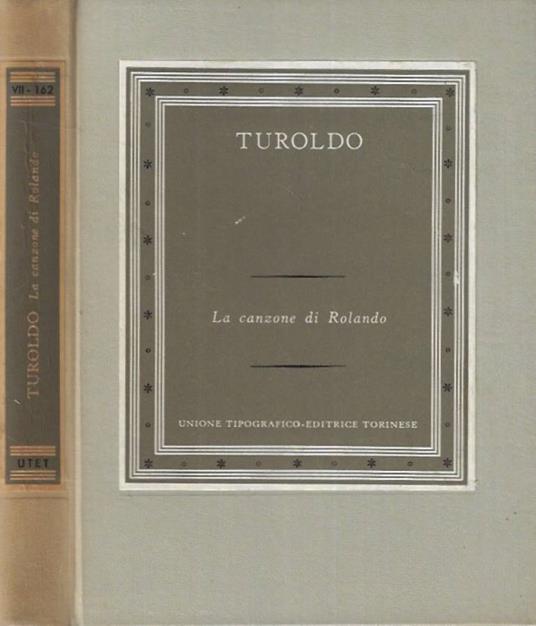 La canzone di Rolando - Turoldo - copertina