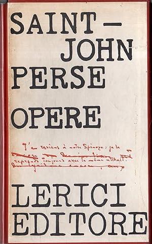 OPERE POETICHE. Segnali di Mare - Perse Saint-John - copertina